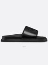 Aqua Quilted Smooth Calfskin Sandal Black - DIOR - BALAAN 5