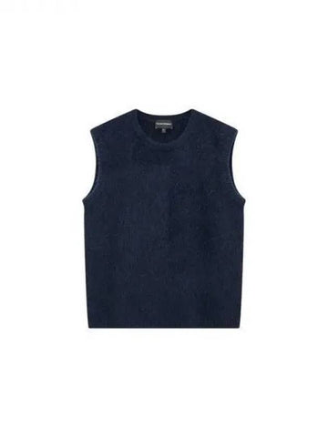 Women s Alpaca Knit Vest Navy 271300 - EMPORIO ARMANI - BALAAN 1