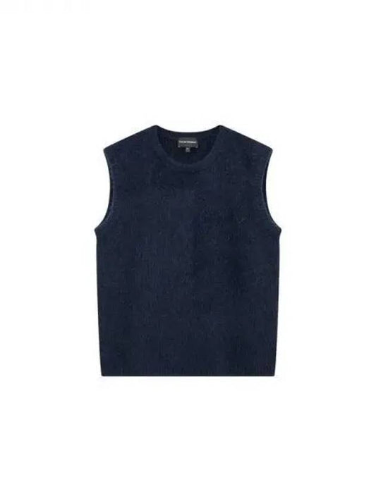 Women s Alpaca Knit Vest Navy 271300 - EMPORIO ARMANI - BALAAN 1