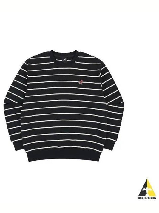 Classic Logo Striped Sweatshirt 1757 Black - KANGOL - BALAAN 1