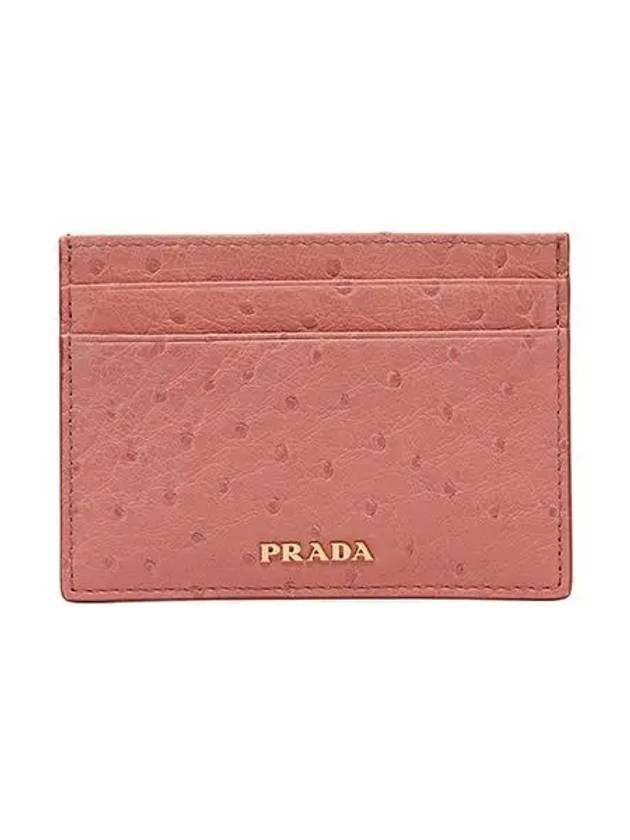 Logo Card Wallet Pink - PRADA - BALAAN 3