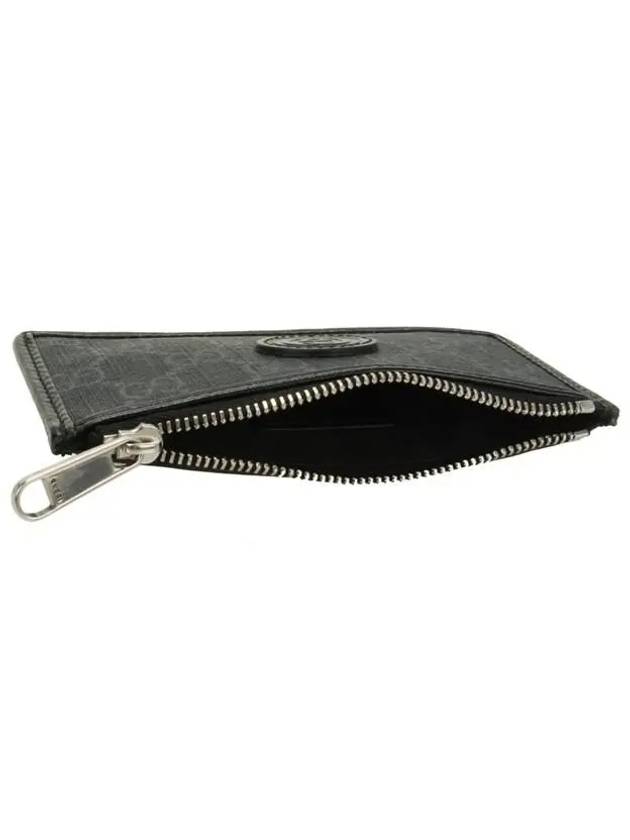 Interlocking G Zipper Card Wallet Black - GUCCI - BALAAN 5