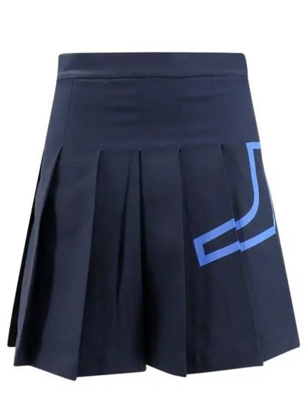 Women's Naomi Pleated Skirt Navy - J.LINDEBERG - BALAAN 2