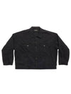 Back Taped Denim Jacket Black - BALENCIAGA - BALAAN 2