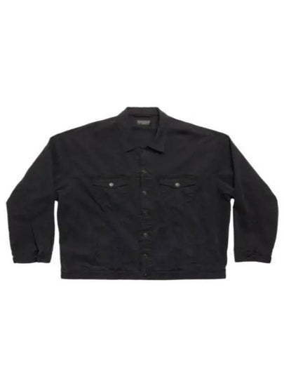 Back Taped Denim Jacket Black - BALENCIAGA - BALAAN 2