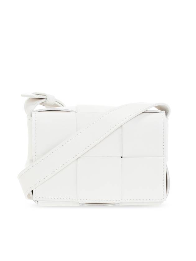 Intrecciato Cassette Small Cross Bag White - BOTTEGA VENETA - BALAAN 1