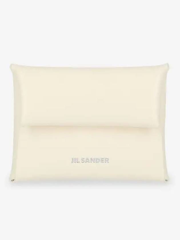 Logo Small Coin Wallet Eggshell - JIL SANDER - BALAAN 2