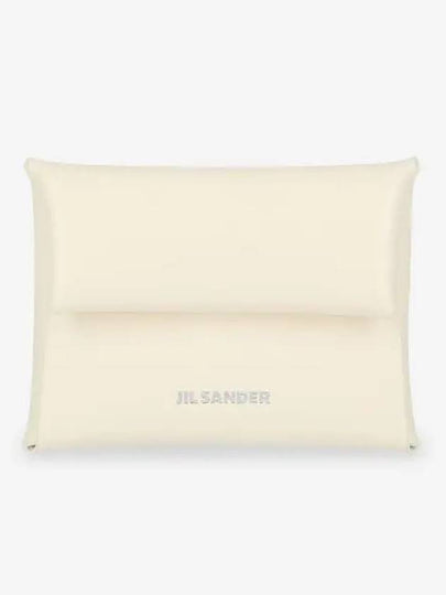 Logo Small Coin Wallet Eggshell - JIL SANDER - BALAAN 2