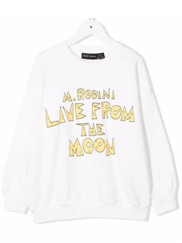 Kids Logo Printing Sweatshirt White 2212013 410 - MINI RODINI - BALAAN 1