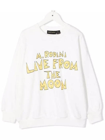 Kids Logo Printing Sweatshirt White 2212013 410 - MINI RODINI - BALAAN 1