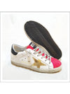 Women's Black Tab Pink Glitter Superstar Sneakers - GOLDEN GOOSE - BALAAN 5