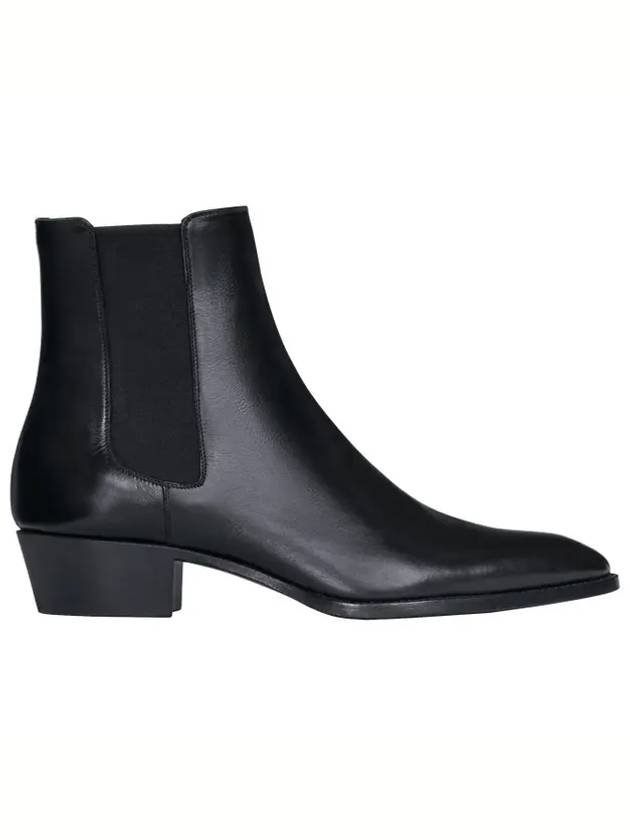 Drugstore Shiny Calfskin Chelsea Boots Black - CELINE - BALAAN 1