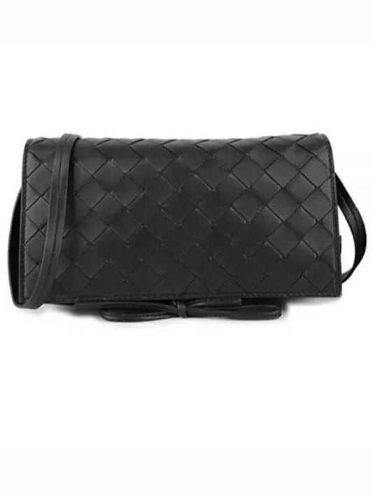 Intrecciato Mini Cross Bag Black - BOTTEGA VENETA - BALAAN 2