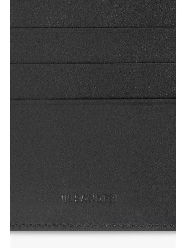 Logo 5-fold Card Wallet Black - JIL SANDER - BALAAN 4