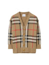 Kids Check Wool Cardigan 8068399 A7028 10A 14A - BURBERRY - BALAAN 1