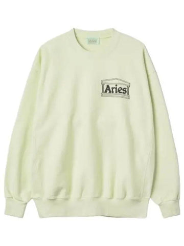 Aries Premium Temple Sweatshirt Pastel Green T shirt - ARIES - BALAAN 1
