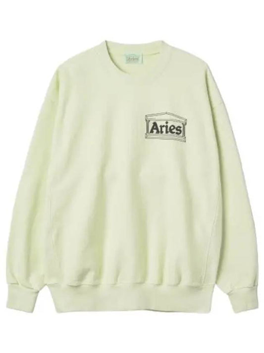 Aries Premium Temple Sweatshirt Pastel Green T shirt - ARIES - BALAAN 1