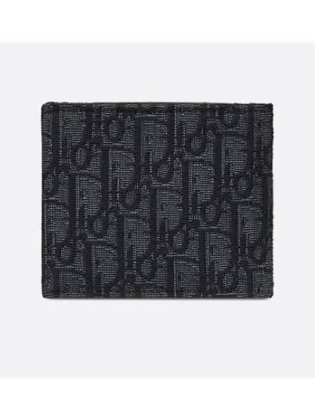 Wallet Black  Oblique Jacquard - DIOR - BALAAN 3