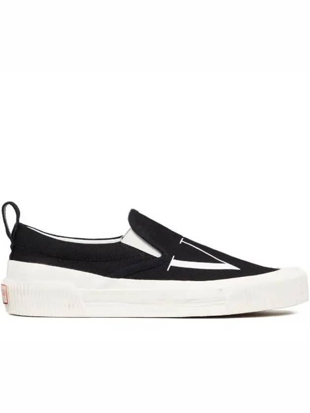 VLTN Canvas Slip-On Black - VALENTINO - BALAAN 2