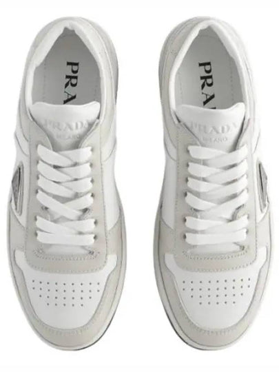 Downtown Leather Low Top Sneakers White - PRADA - BALAAN 2