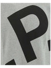 Cory Big Logo Cotton Sweatshirt Grey - A.P.C. - BALAAN 4