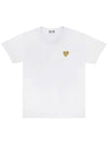 Comme des Gar ons Gold Waffen White Short Sleeve T Shirt - COMME DES GARCONS PLAY - BALAAN 1