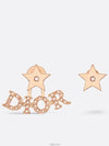 Revolution Star Detail Metal Earrings Rose Gold - DIOR - BALAAN 2