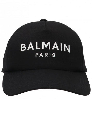 Logo Embroidery Ball Cap Black - BALMAIN - BALAAN 1