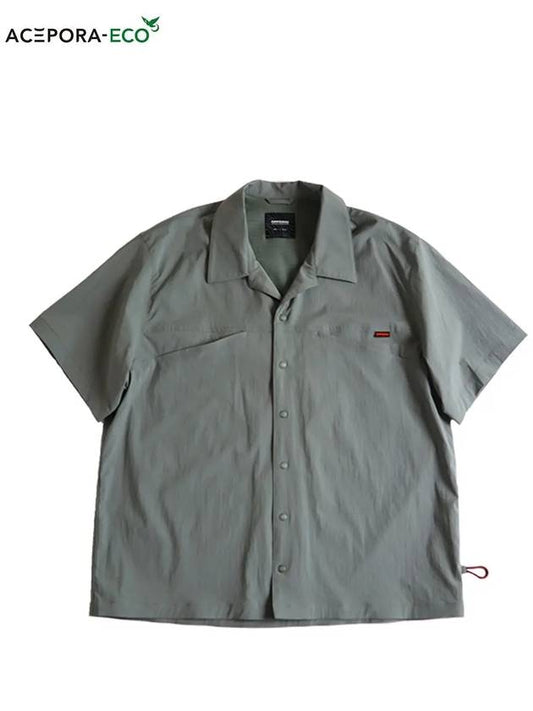 Nylon Washa Short Sleeve Shirt Khaki - OFFGRID - BALAAN 1