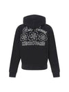 Logo Cotton Zip-Up Jacket Black - KENZO - BALAAN 3