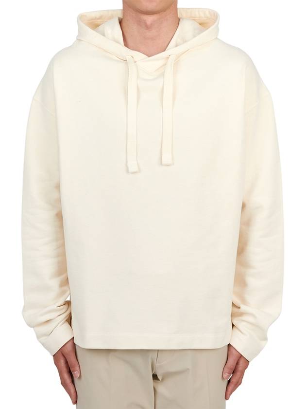 Drop Shoulder Cotton Hoodie Ivory - LEMAIRE - BALAAN 2