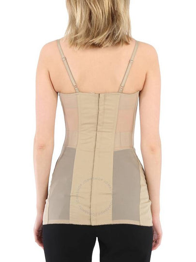 Burberry Ladies Pale Honey Mesh Panel Detail Cotton Bodice, Brand Size 2 (US Size 0) - BURBERRY - BALAAN 2