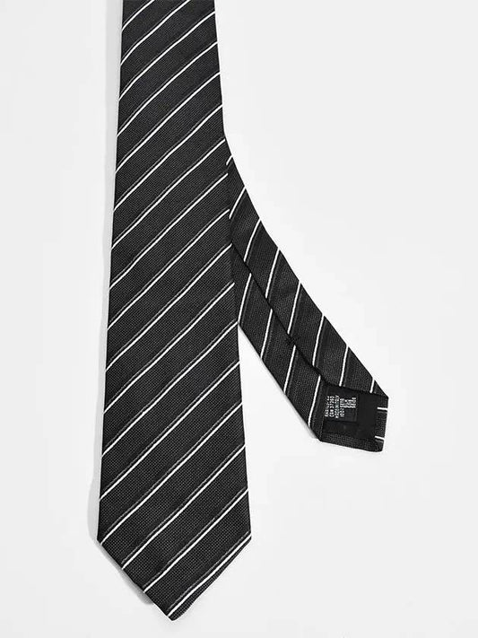 Striped Tie Black - EMPORIO ARMANI - BALAAN 2