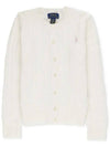 Kids Women s Pony Embroidery Cable Cardigan 543047 012 - POLO RALPH LAUREN - BALAAN 2