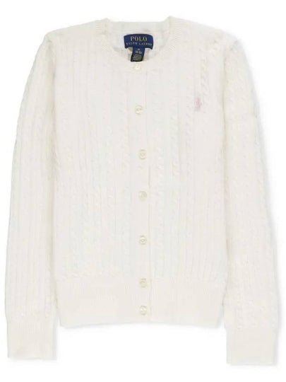 Kids Women s Pony Embroidery Cable Cardigan 543047 012 - POLO RALPH LAUREN - BALAAN 2