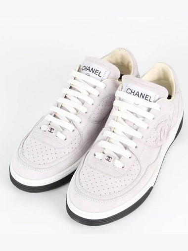 CC logo air force sneakers light purple 36 5 235 - CHANEL - BALAAN 1