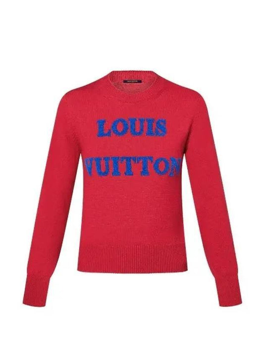 Big Logo Knit Top Red - LOUIS VUITTON - BALAAN 1