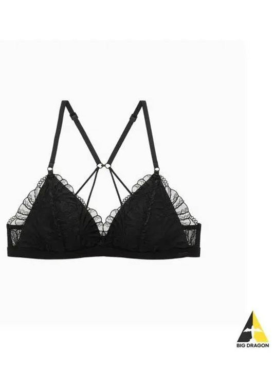 UNDERWEAR Women s CK Black Graphic Embroidery AF Triangle QF7756ADUB1 - CALVIN KLEIN - BALAAN 1