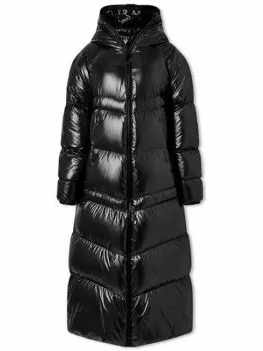 Chanon Quilted Long Hooded Nylon Padding Black - MONCLER - BALAAN 2