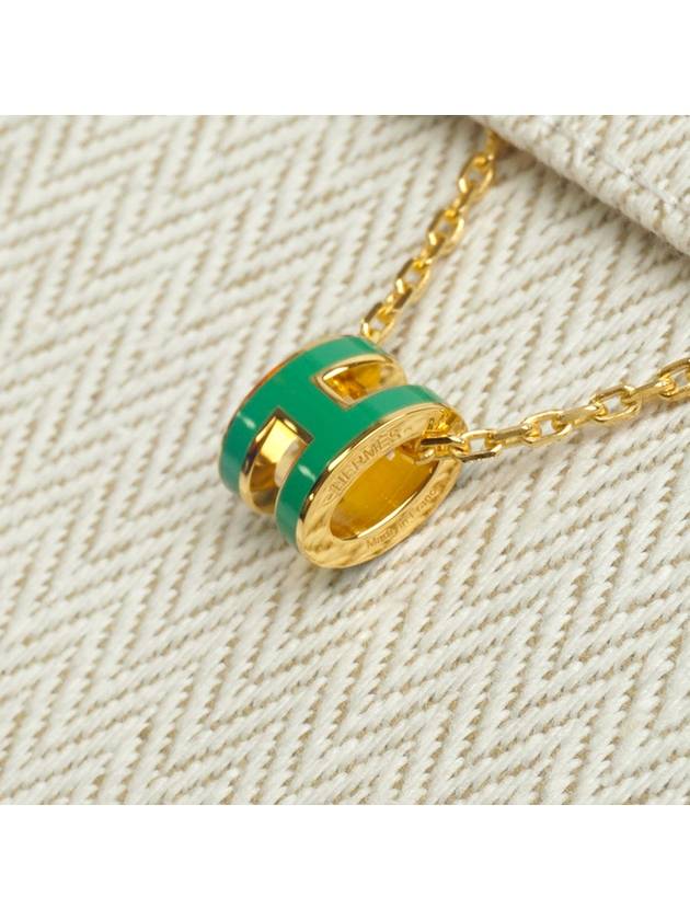 Pop-Ache Necklace Gold MALACHITE Mini Full Set - HERMES - BALAAN 5