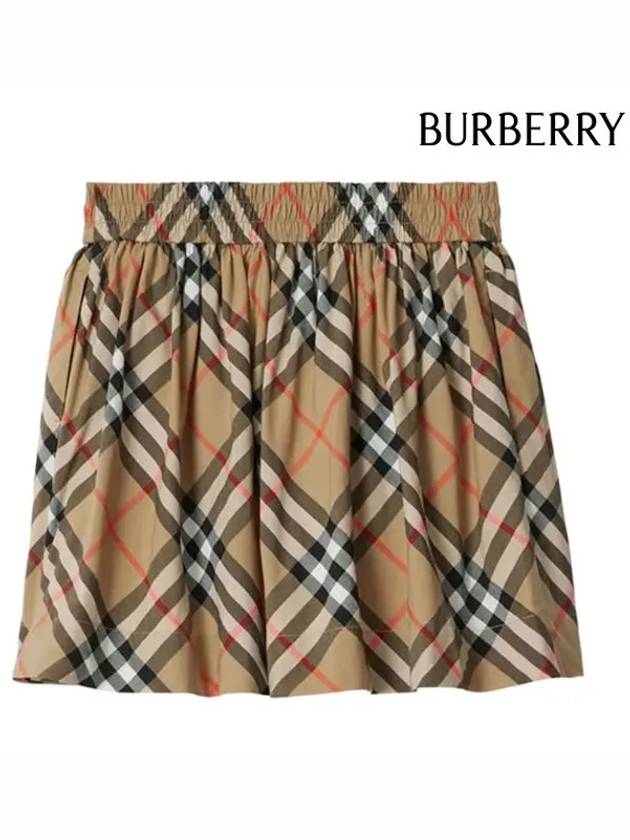 Kids Skirt 8096413 B9368 BEIGE - BURBERRY - BALAAN 4