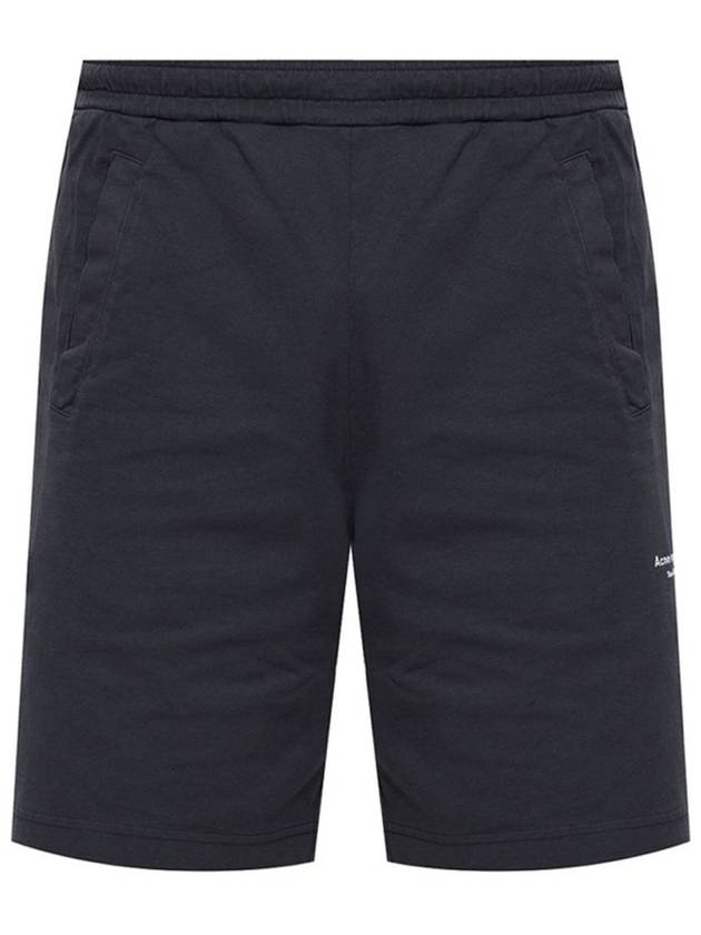 Reverse Logo Shorts Black - ACNE STUDIOS - BALAAN 1