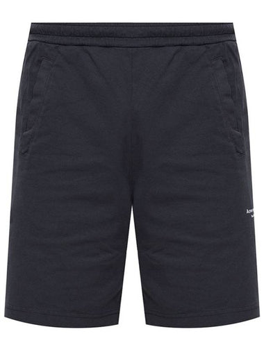 Reverse Logo Shorts Black - ACNE STUDIOS - BALAAN 1