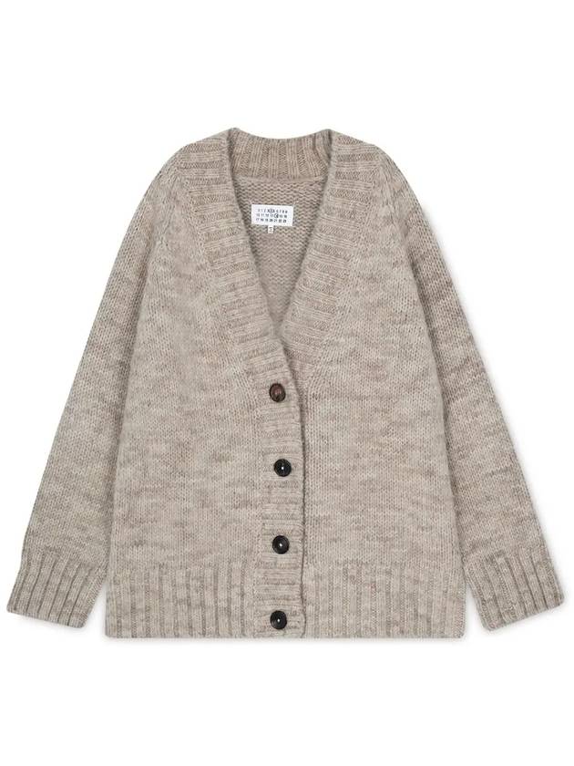 Botanical Dyed V-Neck Knit Cardigan Light Brown - MAISON MARGIELA - BALAAN 2