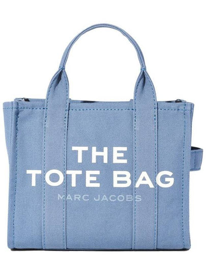 Logo Small Canvas Tote Bag Blue Shadow - MARC JACOBS - BALAAN 2