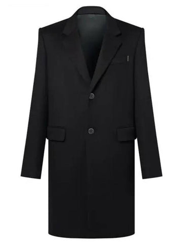 Single breasted tailored cashmere coat 1AFY65 - LOUIS VUITTON - BALAAN 1