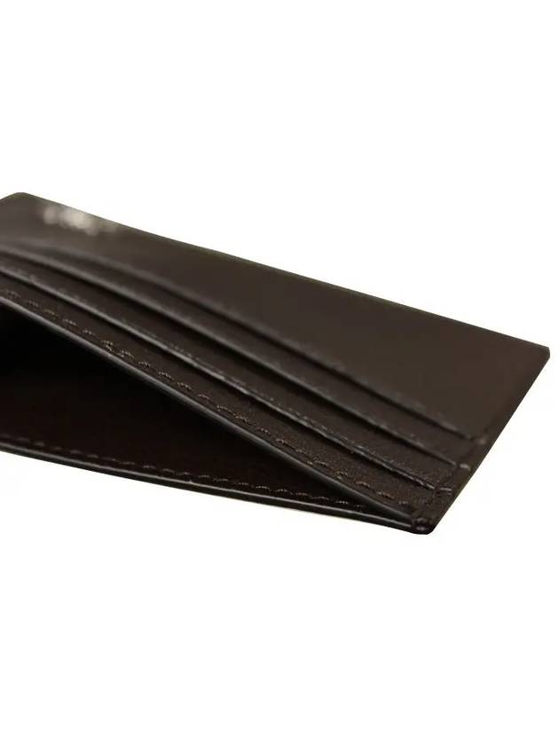 Gancini Leather Card Wallet Brown - SALVATORE FERRAGAMO - BALAAN 4