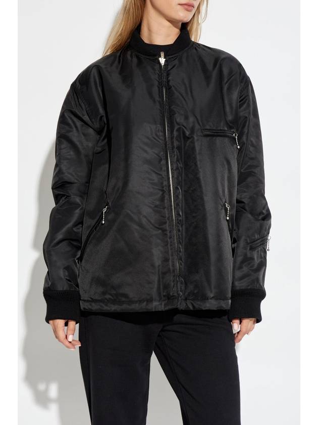 MM6 Maison Margiela Loose-fit Jacket, Women's, Black - MAISON MARGIELA - BALAAN 3