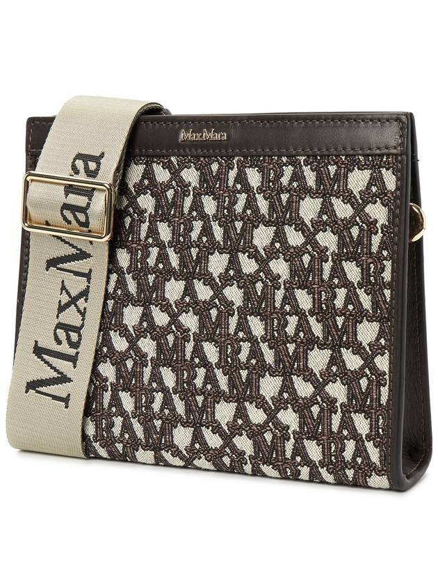 Cotton Small Clutch Bag Brown - MAX MARA - BALAAN 3