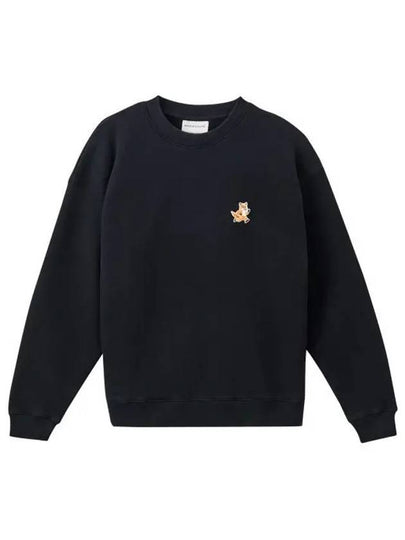 Speedy Fox Patch Comfort Sweatshirt Black - MAISON KITSUNE - BALAAN 2